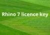 Rhino 7 licence key