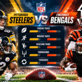 Pittsburgh Steelers vs Cincinnati Bengals match player stats graphic