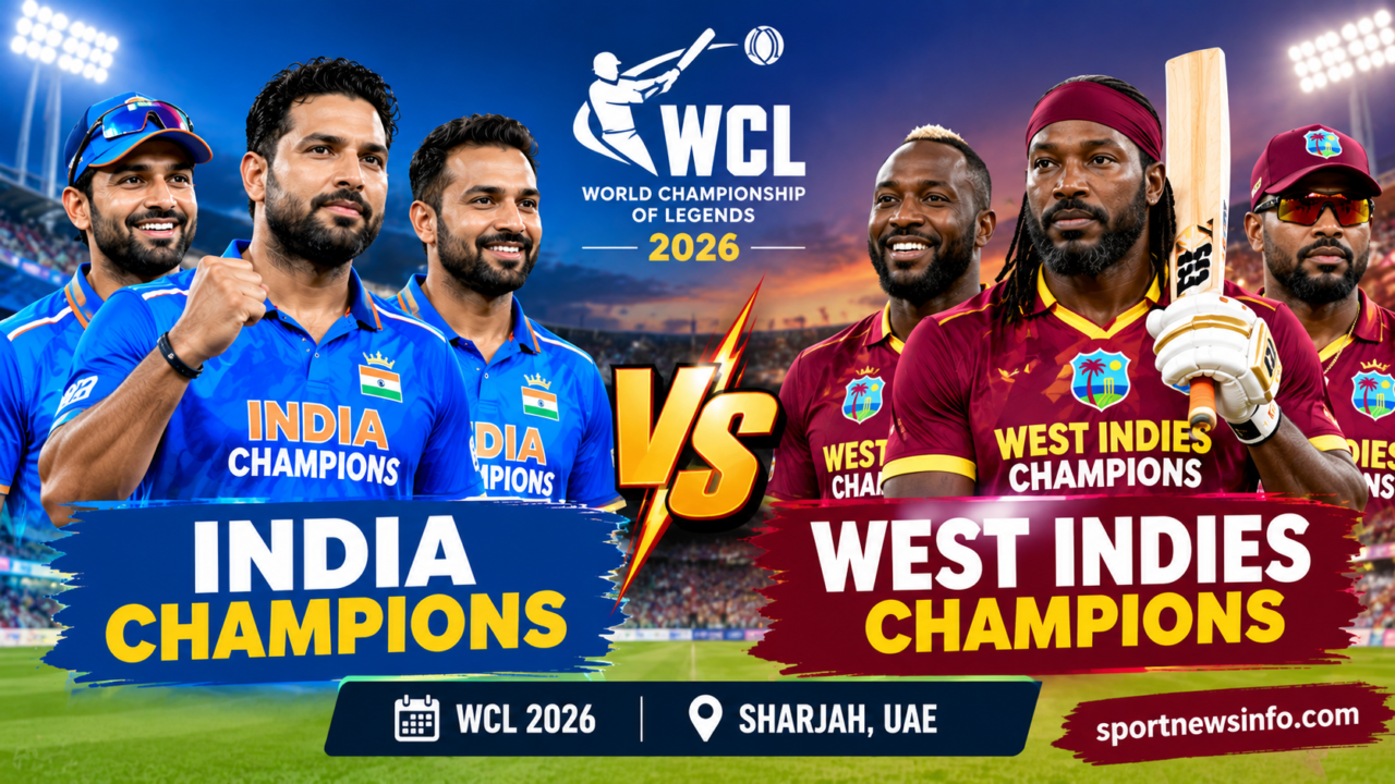 India Champions vs West Indies Champions WCL 2026