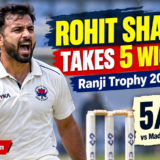 Rohit Sharma takes five wickets for 36 runs in Ranji Trophy 2026–27 against Madhya Pradesh