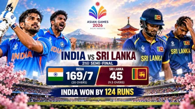 India vs Sri Lanka, 2nd Semi-Final, Asian Games 2026