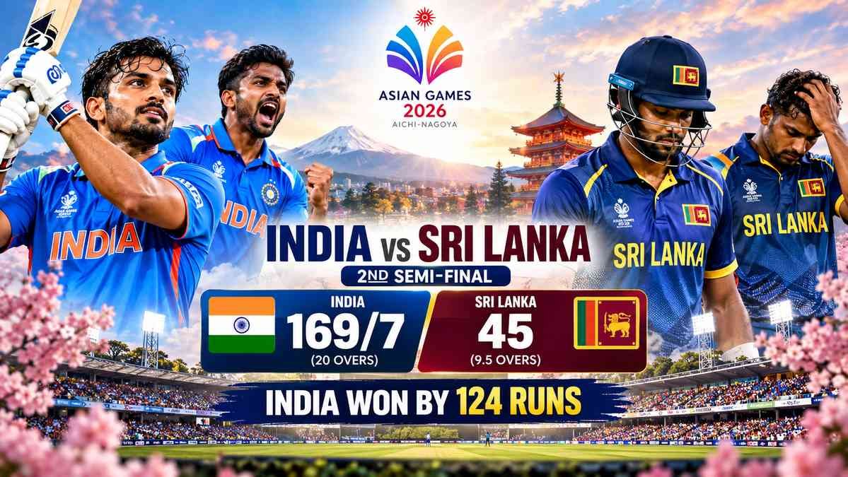 India vs Sri Lanka, 2nd Semi-Final, Asian Games 2026