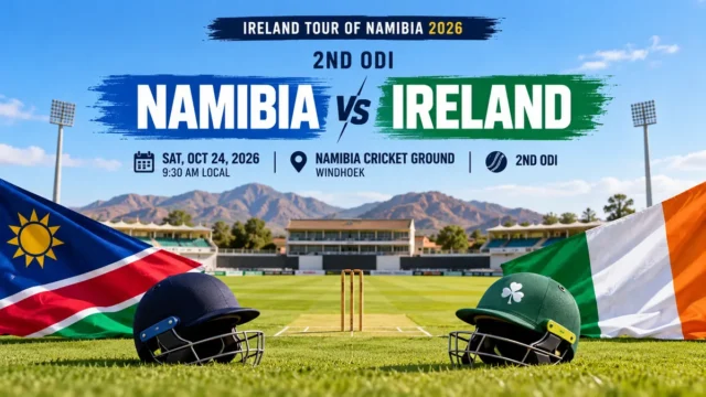 Namibia vs Ireland second ODI 2026 at the High Performance Oval in Windhoek