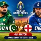 Pakistan vs England 4th Match Pakistan ODI Tri-Series 2026 match scorecard and highlights