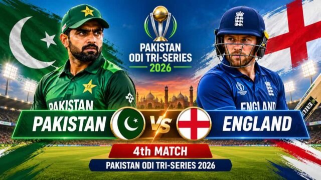 Pakistan vs England 4th Match Pakistan ODI Tri-Series 2026 match scorecard and highlights